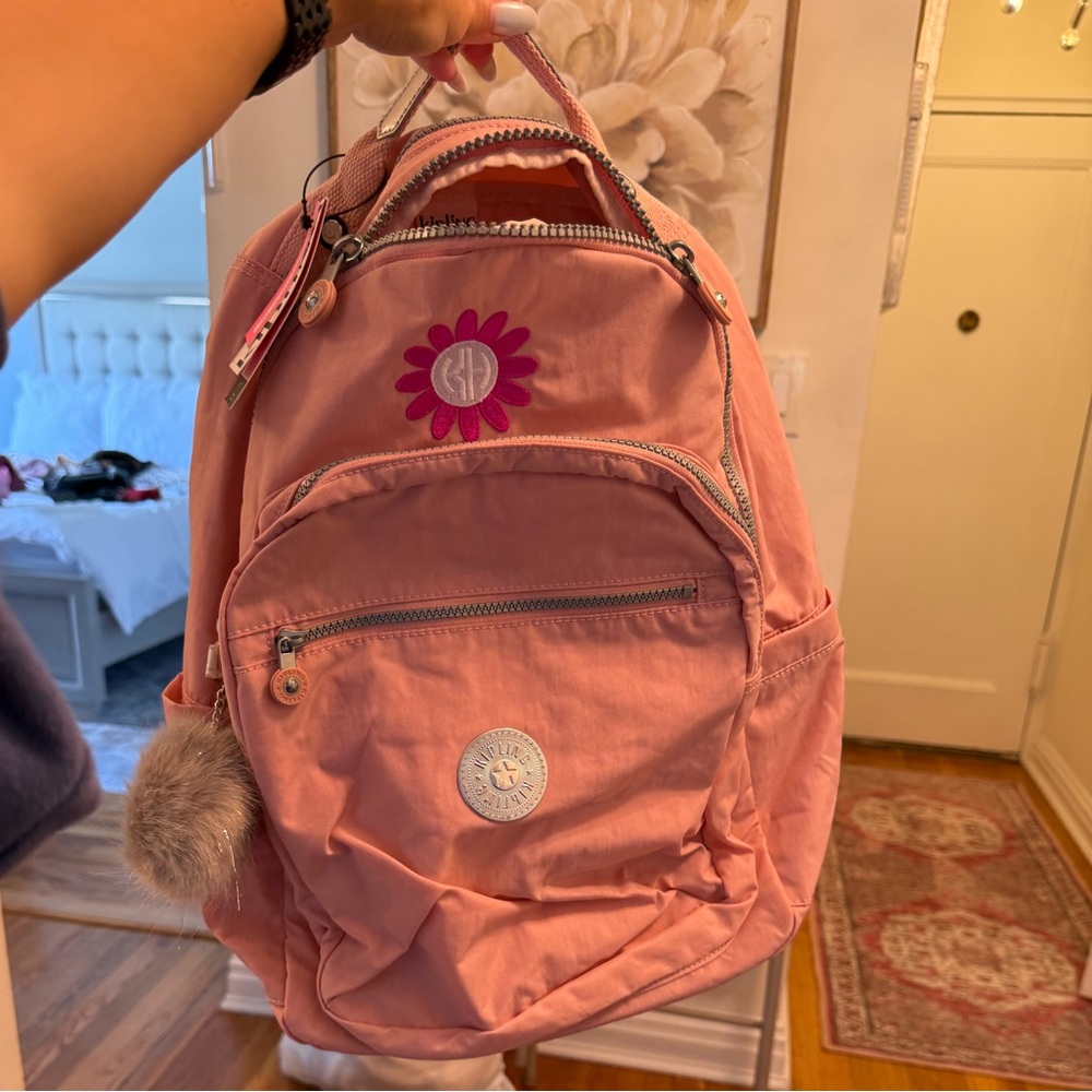 SEOUL LARGE 15" LAPTOP BACKPACK 
Kipling Pink Backpack with Flower Patch